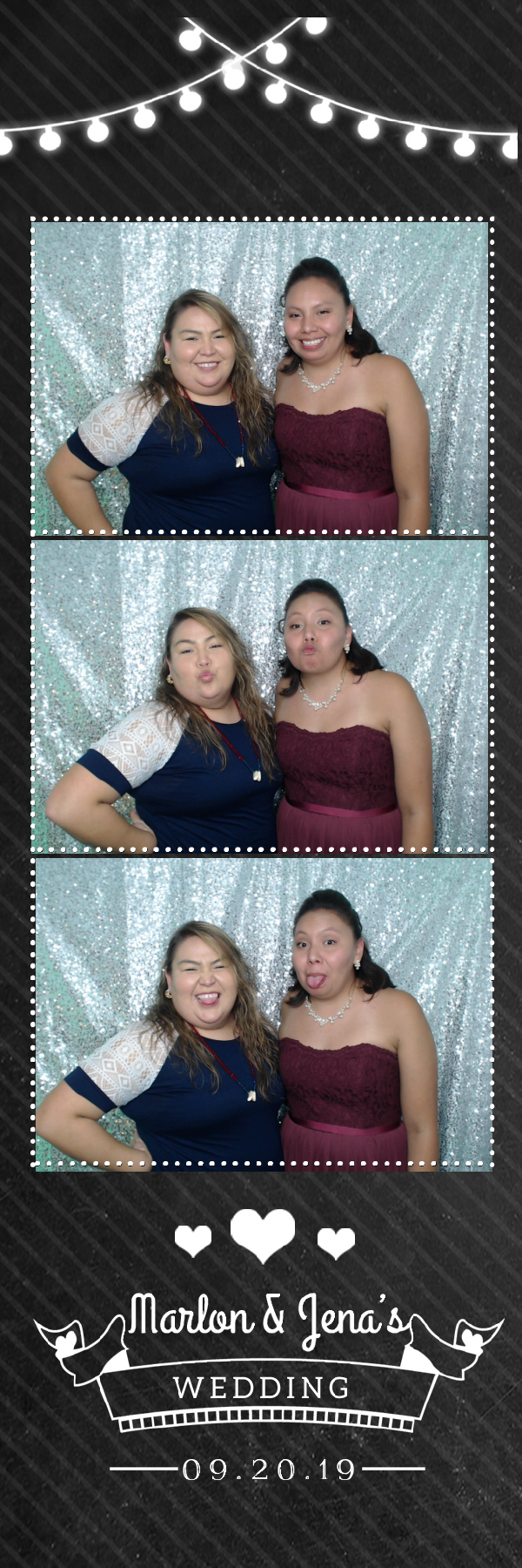 Jena and Marlon's Wedding | View more photos from the event at gallery.photoboothbillings.com/u/PhotoBoothBillings/Jena-and-Marlons-Wedding